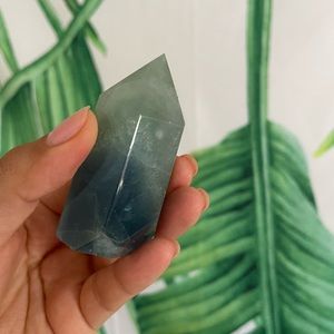 Blue fluorite tower